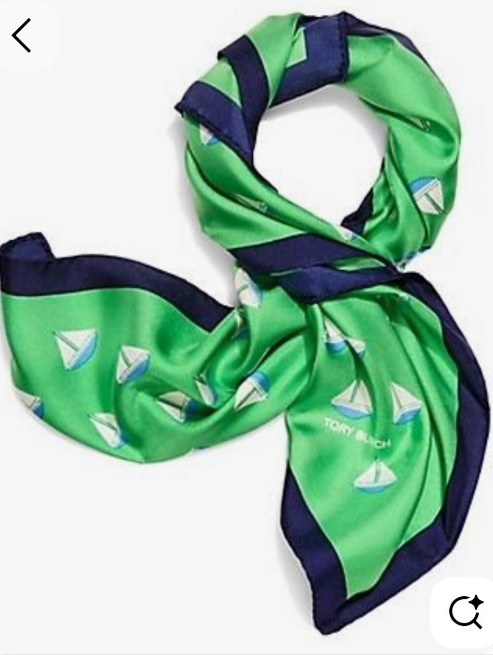 Tory Burch Ahoy Neckerchief / Scarf 100% Silk